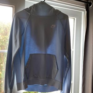 Nike Light Blue high neck sweat shirt